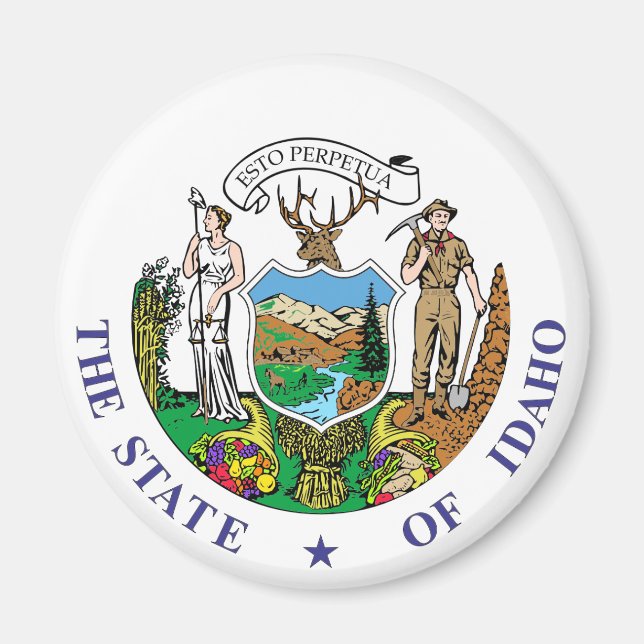 Aimant Symbole Idaho (Devant)