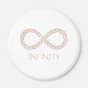 Aimant Symbole infini de feuille botanique moderne Nature