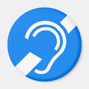 Aimant Symbole international d'aimant pour le sourd