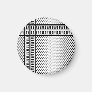 Aimant Symbole Keffiyeh de la Palestine Motif de résistan