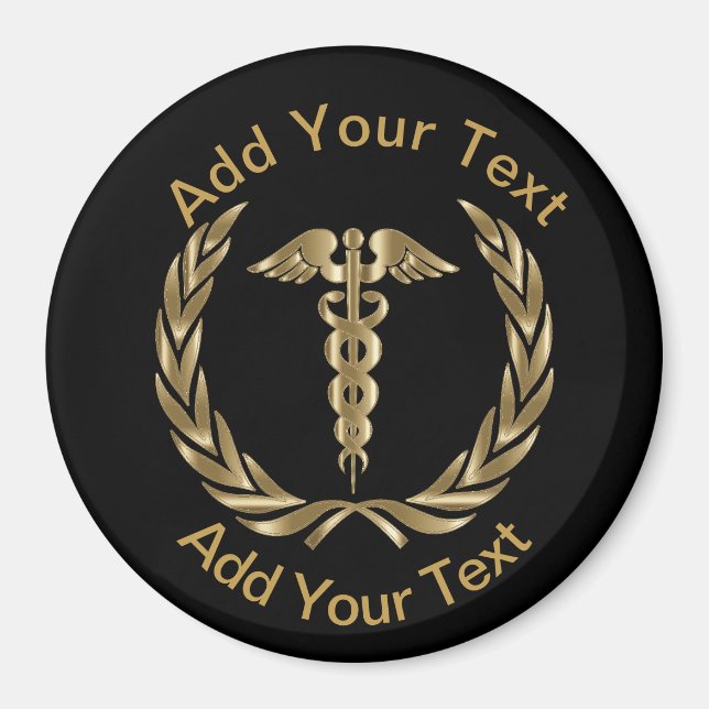 Aimant Symbole Médicale Personnaliser (Devant)