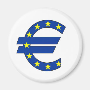 Aimant symbole monétaire euro signe monétaire