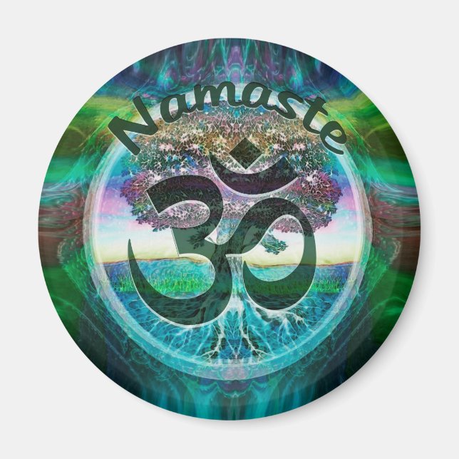 Aimant Symbole Namaste (Devant)
