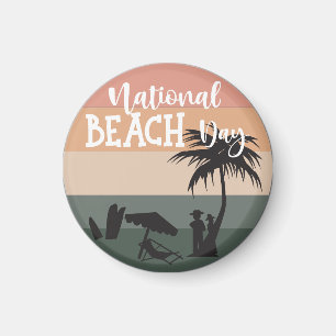 Aimant Symbole national de la fête de la plage