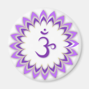 Aimant Symbole Om / Couronne Chakra
