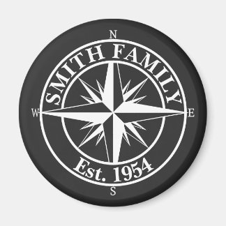 Aimant Symbole personnalisable du monogramme étoile de la