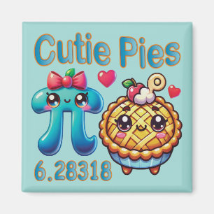 Aimant Symbole Pi mignon et pie Pie Pie Pie