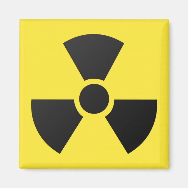 Aimant Symbole radioactif (Devant)