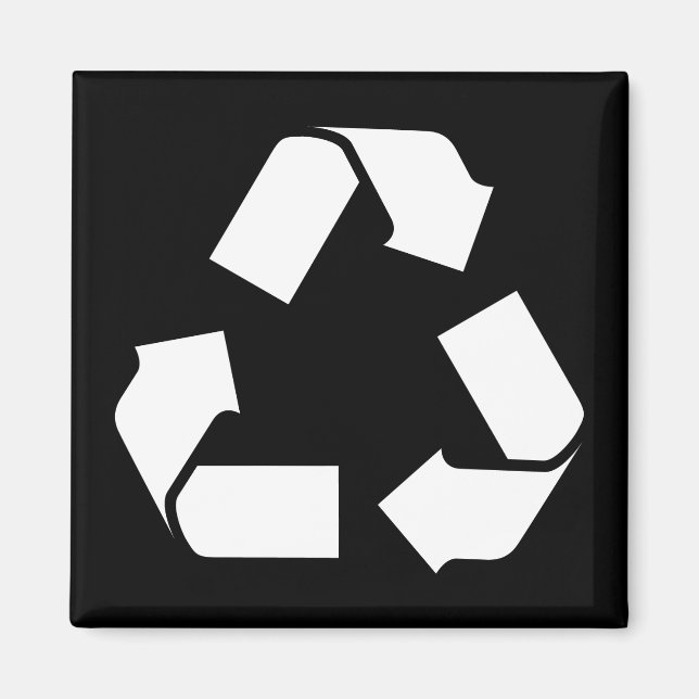 AIMANT SYMBOLE RECYCLE (Devant)