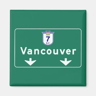 Aimant Symbole routier de Vancouver, Canada