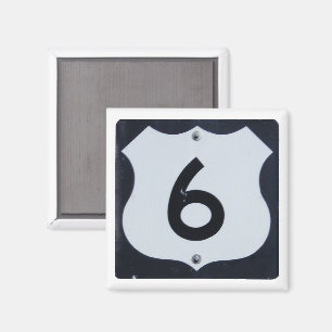 Aimant SYMBOLE ROUTIER US Highway 6