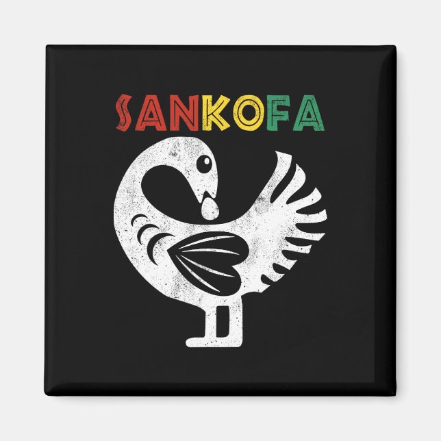 Aimant Symbole Sankofa JunetDix Ghana Adinkra Sankofa (Devant)