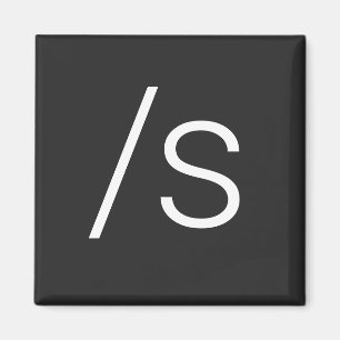 Aimant Symbole sarcasme barre oblique