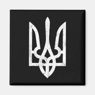 Aimant Symbole ukrainien Tryzub - Trident ukrainien pour