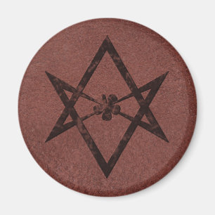 Aimant Symbole unicursale de Thelemic de Hexagram sur le