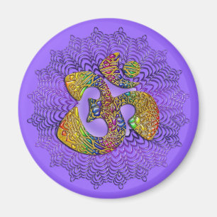 Aimant Symbole universel OM / AUM - Ornement