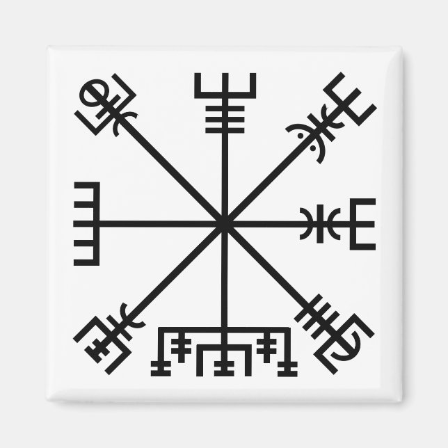 Aimant Symbole Viking Vegvisir (Devant)