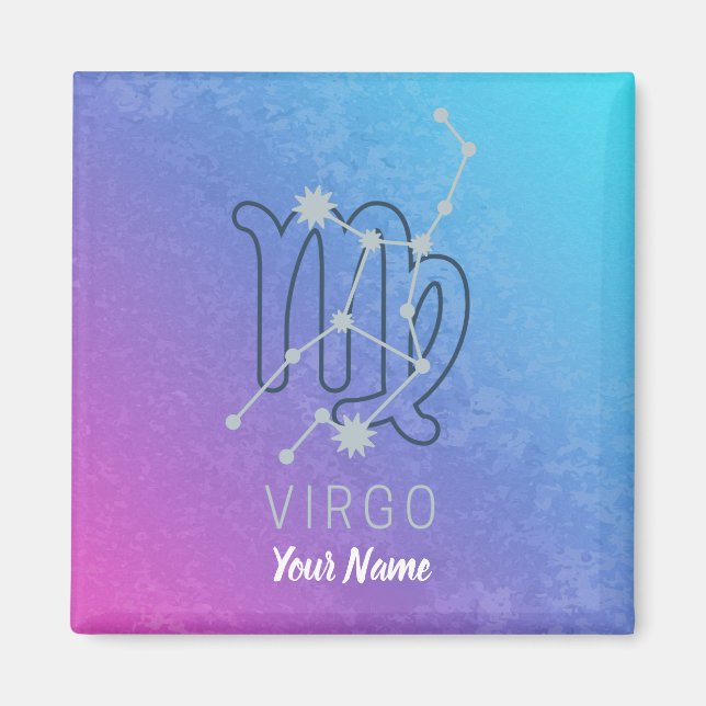 Aimant Symbole Virgo Zodiac Star Horoscope Constellation (Devant)