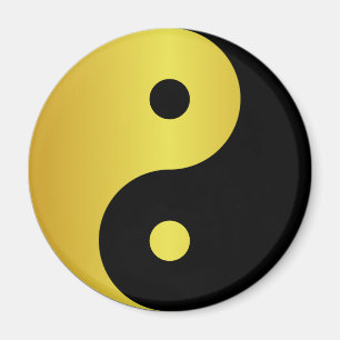 Aimant Symbole Yin et Yang   Gold asian philosophie zen