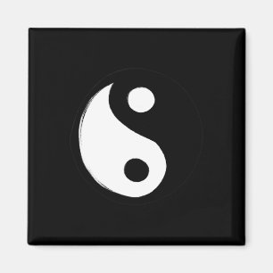Aimant Symbole Yin Yang Design Rétro 90 Fun Yin Et Yang