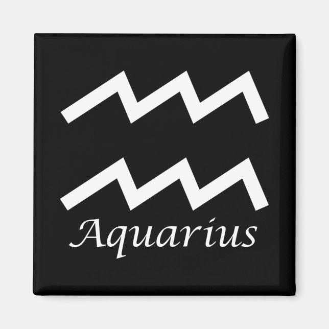 Aimant Symbole zodiaque "Aquarius" (Devant)
