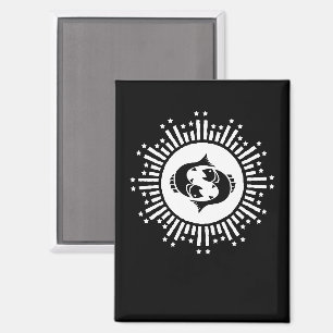 Aimant Symbole zodiaque avec Starburst céleste