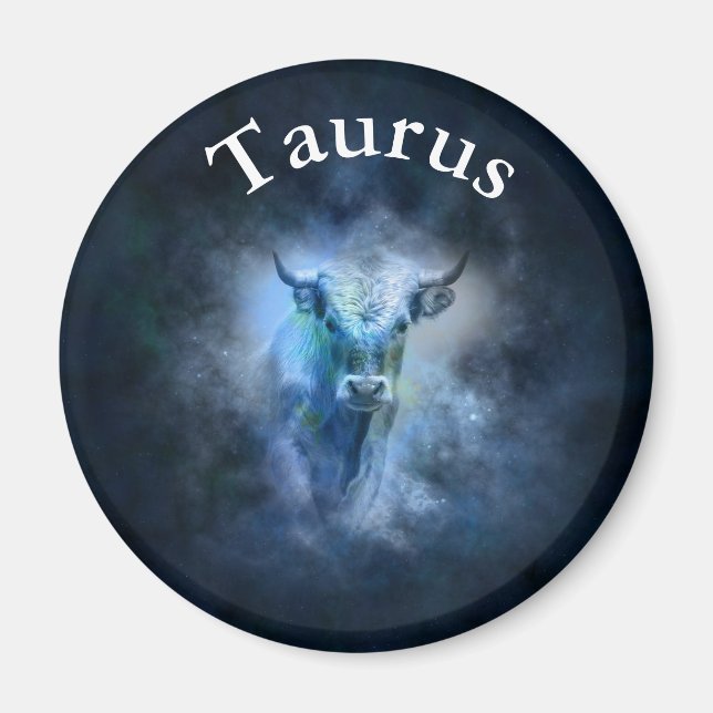 Aimant SYMBOLE Zodiaque Horoscope Astrologique Taurus Mag (Devant)