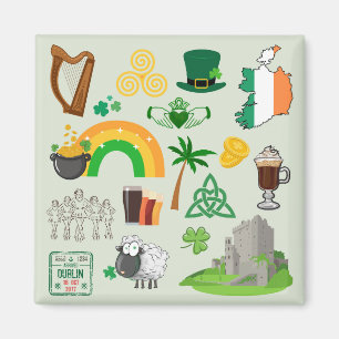 Aimant Symboles de l'Irlande