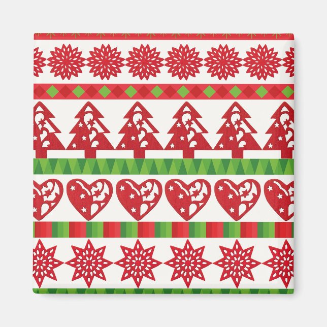 Aimant Symboles de Noël (Devant)