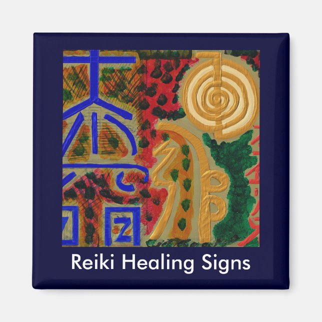 Aimant Symboles principaux de guérison REIKI (Devant)
