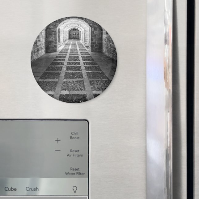 Aimant Symétrie en noir et blanc (In situ (réfrigérateur))