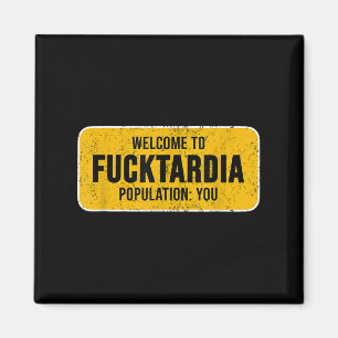 Aimant Sympathique Bienvenue À Fortardia Sy Humour Sarcas