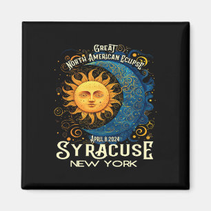 Aimant Syracuse New York 2024 Total Solaire Eclipse Celes