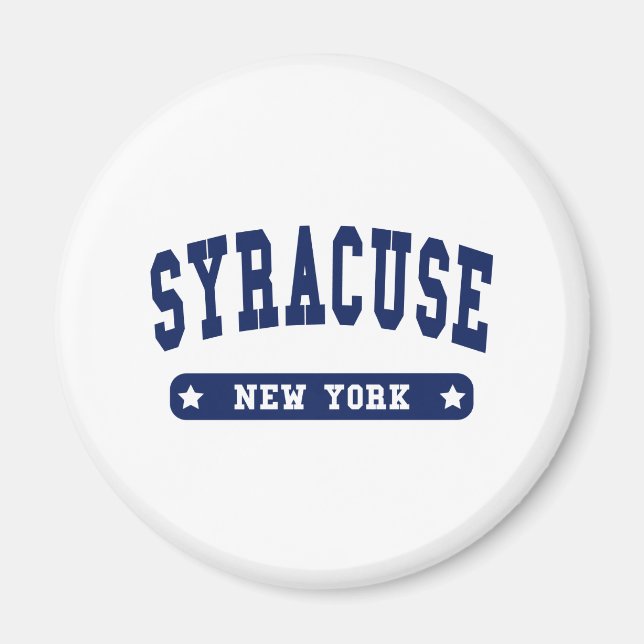 Aimant Syracuse New York College Style tee - shirt (Devant)