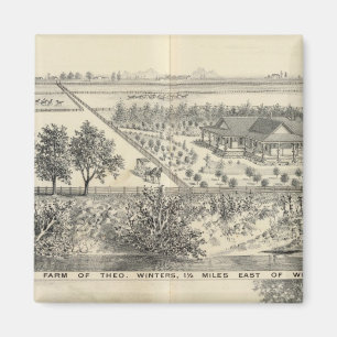 Aimant T Ferme d'hiver