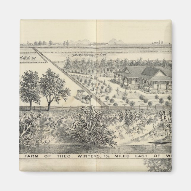 Aimant T Ferme d'hiver (Devant)