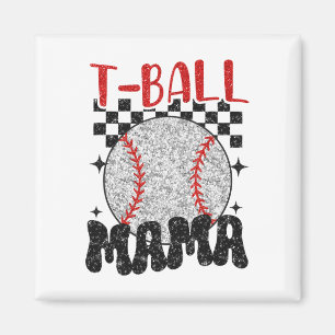 Aimant T-ll Mama Vintage Softll Maman à carreaux Mothe