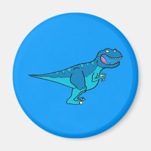 Aimant T-rex bleu