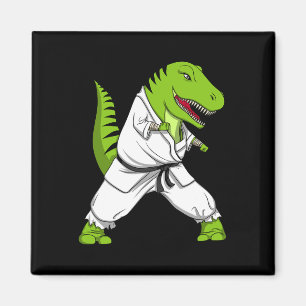Aimant T-rex Dinosaur Karate Kickboxing Martial Arts Jiu-