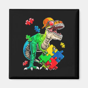 Aimant T Rex Dinosaur Sensibilisation sur l'autisme Puzzl