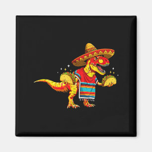 Aimant T-rex dinosaure amateur de tacos cinco de mayo som