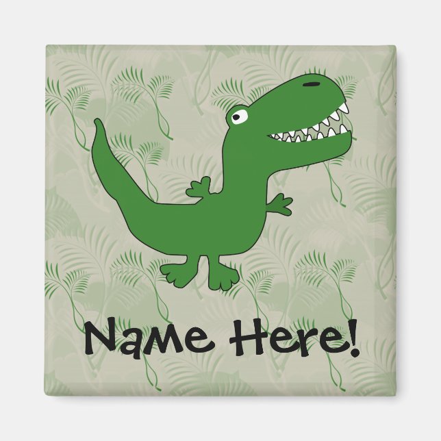 Aimant T-Rex Tyrannosaurus Rex Dinosaur Cartoon Enfants G (Devant)
