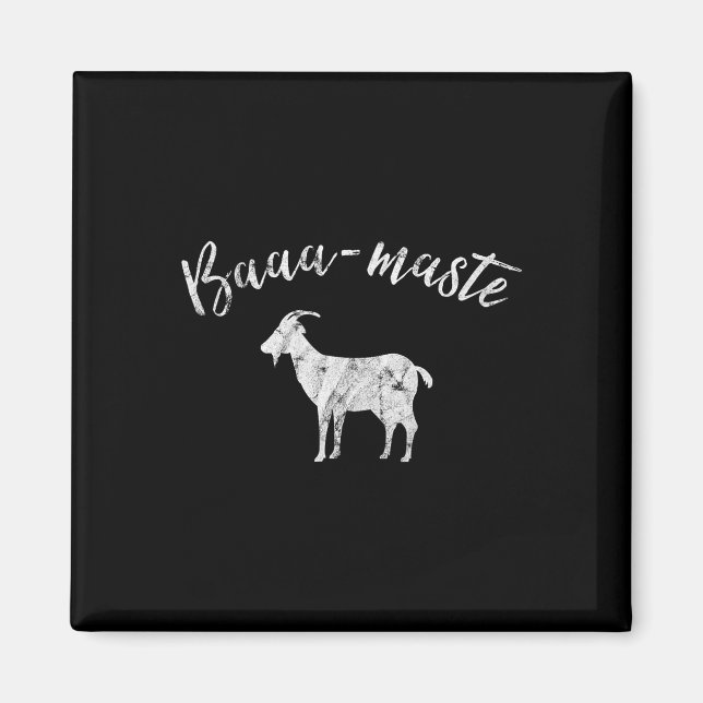 Aimant T Shirt Aa-maste Chèvre Yoga  (Devant)