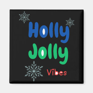 Aimant T Shirt Bébé Bold Holly Jolly