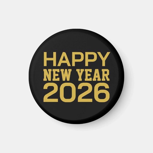 Aimant T-Shirt Bonne Année 2026 (Devant)