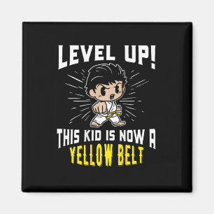 Aimant T Shirt Cadeau Uniforme de Karaté Enfant Ceinture