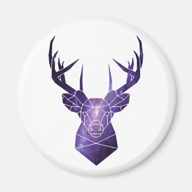 Aimant T-Shirt cerf de la galaxie (Devant)