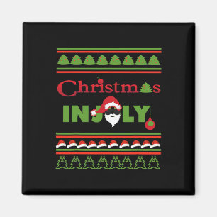 Aimant T Shirt Christmas In July. Christmas In July Ugly