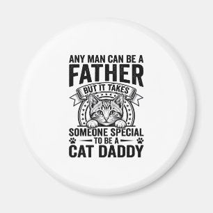 Aimant T-Shirt D avec citation de Papa Chat gravure vinta