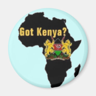 Aimant T-shirt de drapeau du Kenya et etc.